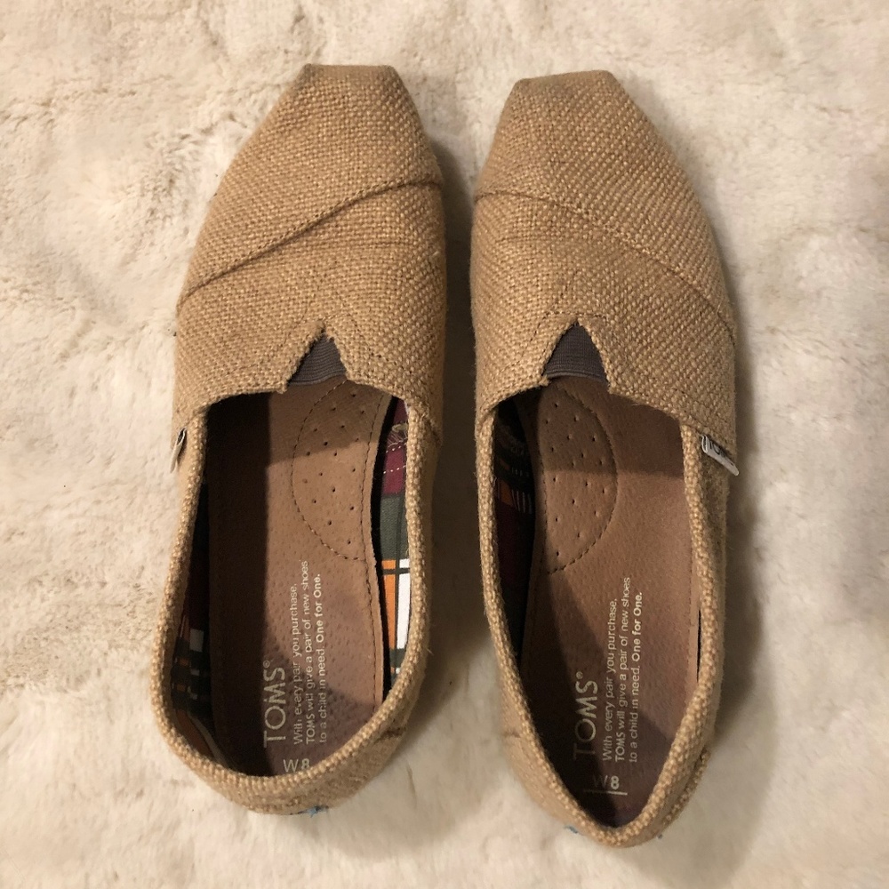 Lightly Worn Hemp TOMS - Size 8